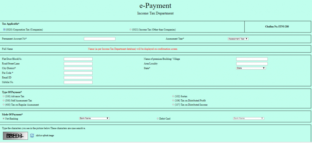 Incom tax e-filing procedure